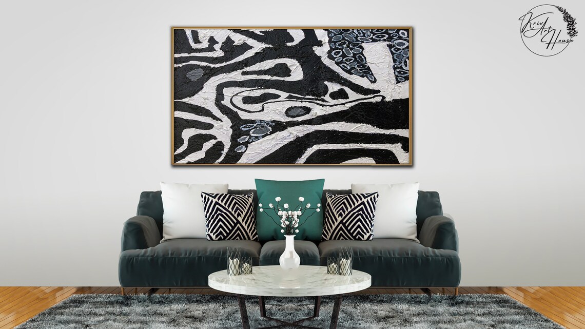 Minimalist Palette Knife Art Print, Large Abstract - Image 4