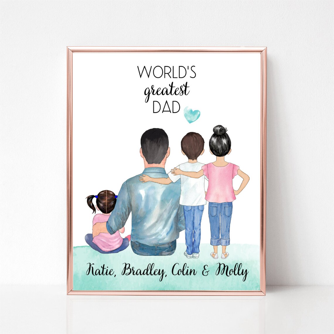 Fathers Day Gift Father Birthday Gift Personalized Dad Print Funny Dad Gift Custom Father Print Gift For Father Best Dad Ever Gift