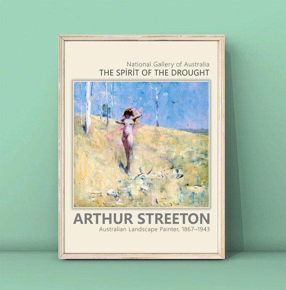 Arthur Streeton Spirit of the Drought Outback Allegory Art Print