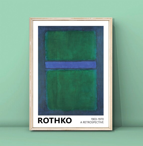 Mark Rothko Blue Green Art Print, Minimalism