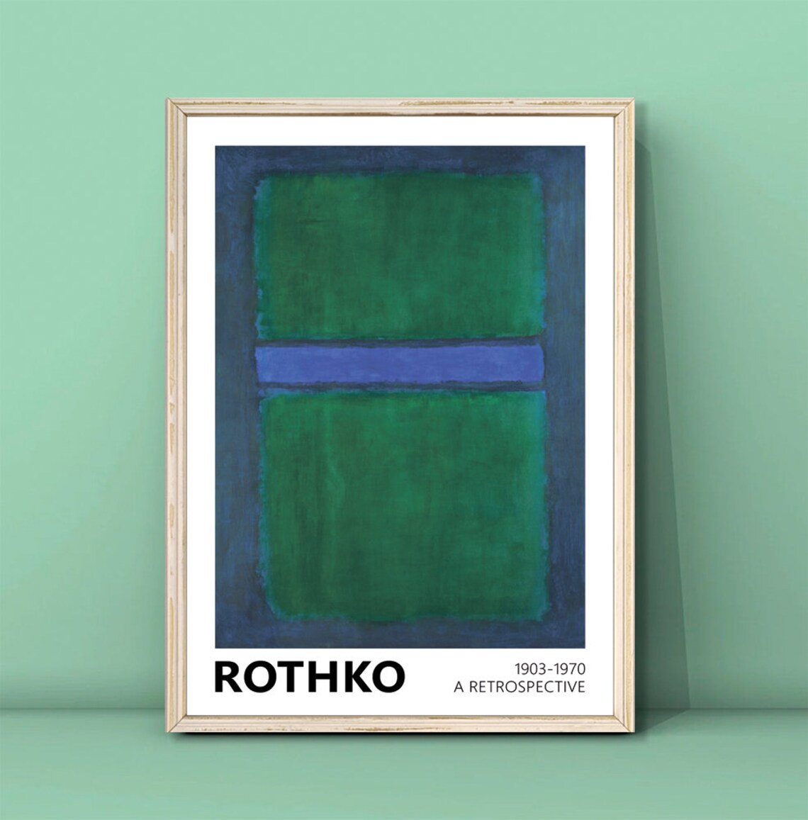 Mark Rothko Blue Green Art Print, Minimalism