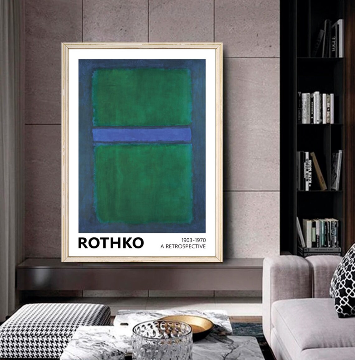 Mark Rothko Blue Green Art Print, Minimalism - Image 2