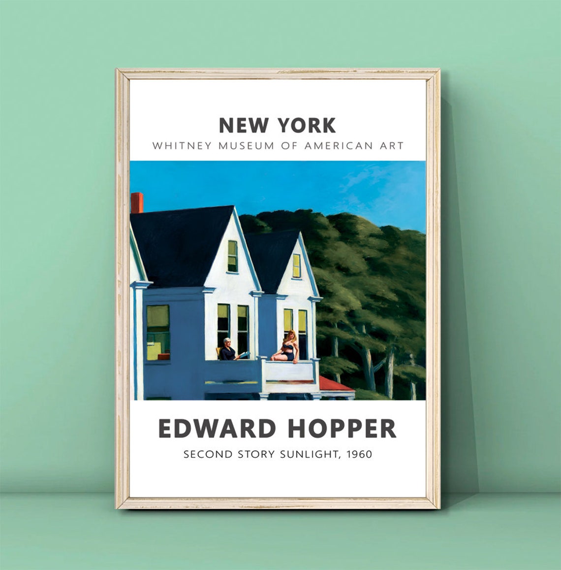 Edward Hopper Second Story Sunlight 1960 Whitney Museum Art Poster
