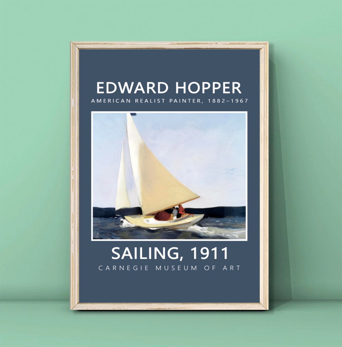 Edward Hopper Sailing 1911 Travel Poster