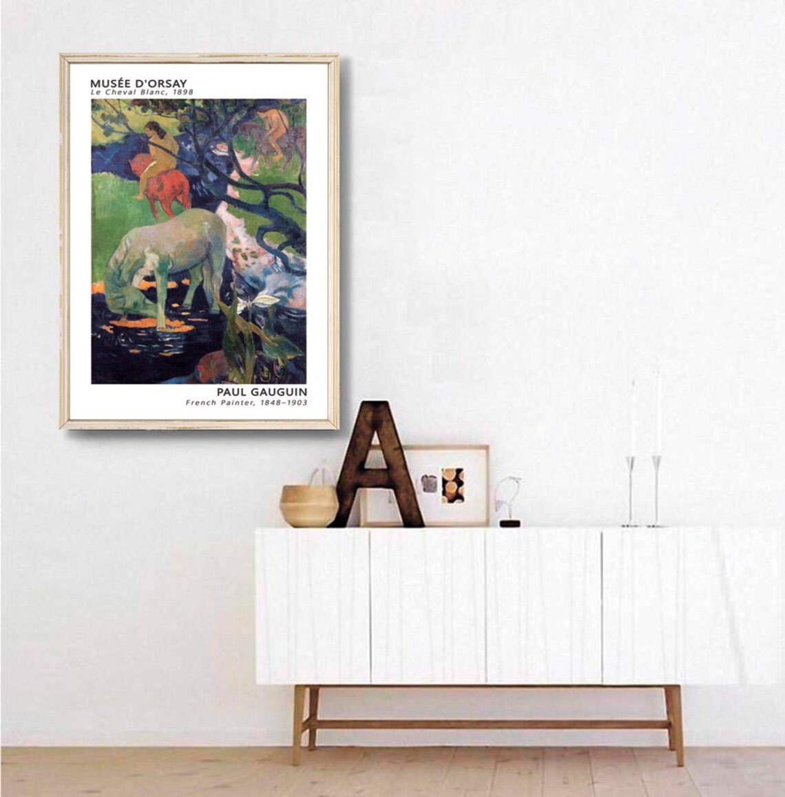 Paul Gauguin Le Cheval Blanc 1898 Art Print - Image 2