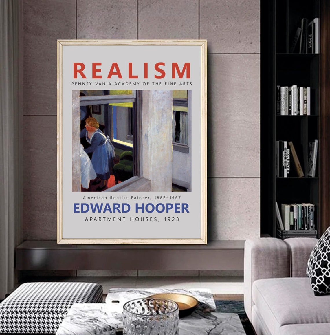 Edward Hopper Apartment Houses 1923 Window Realism Scene Poster - Image 2