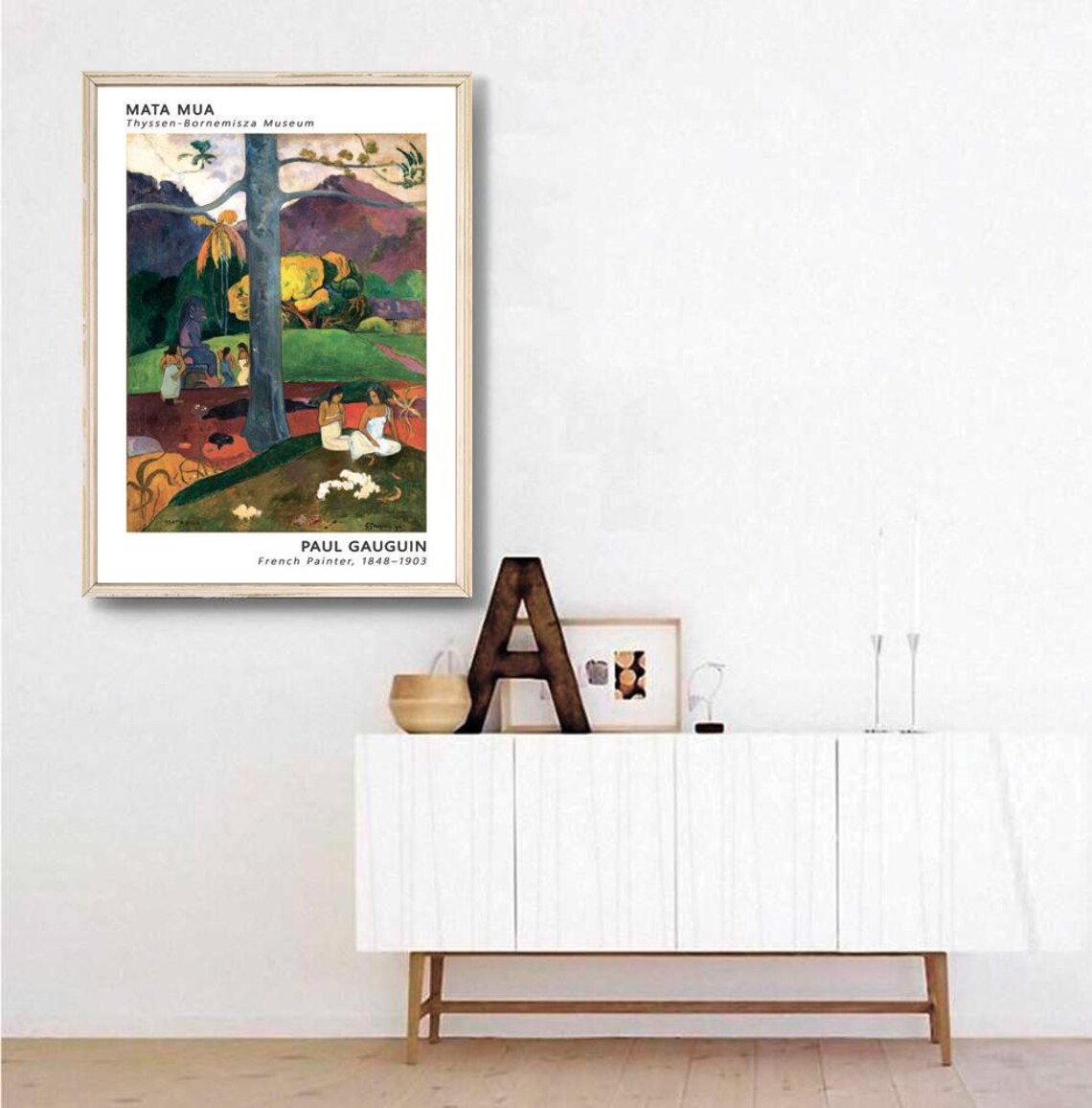 Paul Gauguin Matamoe Vintage Landscape Poster - Image 3