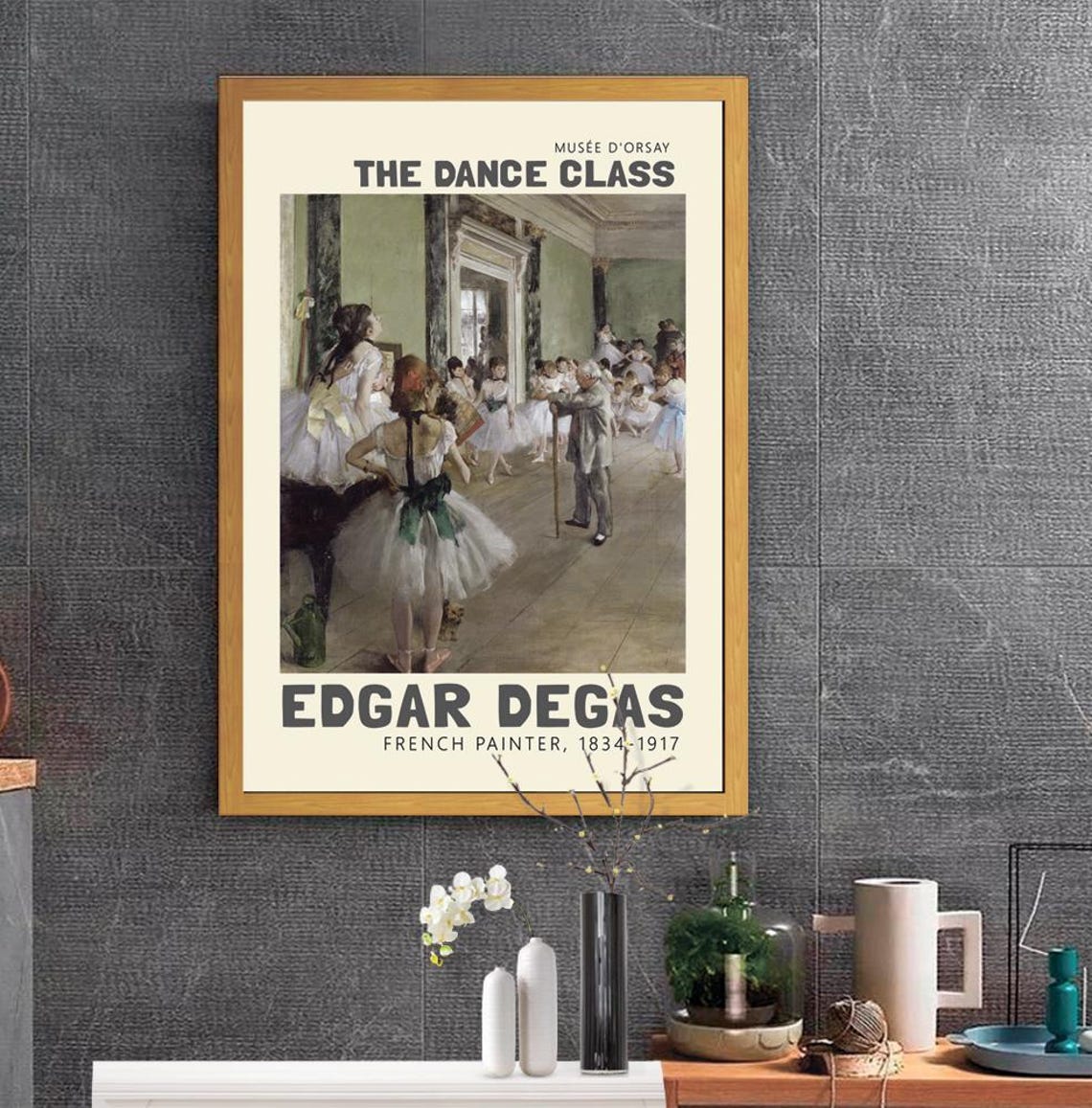 Edgar Degas The Dance Class Ballerinas Museum Art Exhibition Poster - Image 2