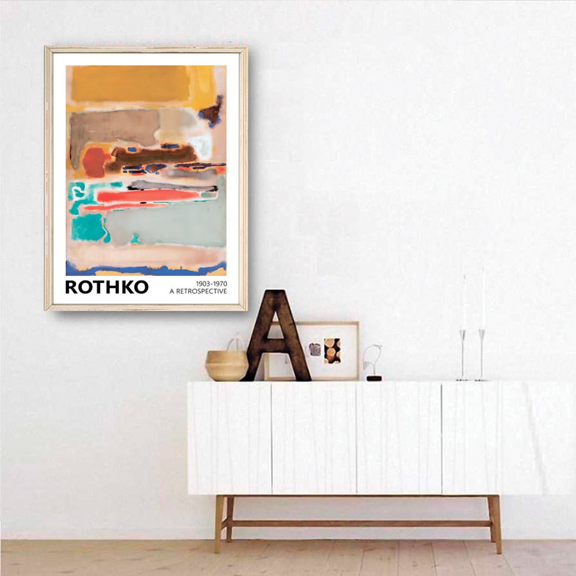 Mark Rothko Colorful Abstract Expressionist Retrospective Poster - Image 2