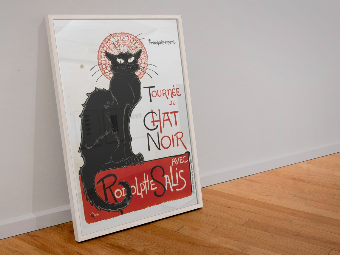 Tournee Du Chat Noir Rodolphe Salis Steinlen Vintage Paris Poster - Image 4