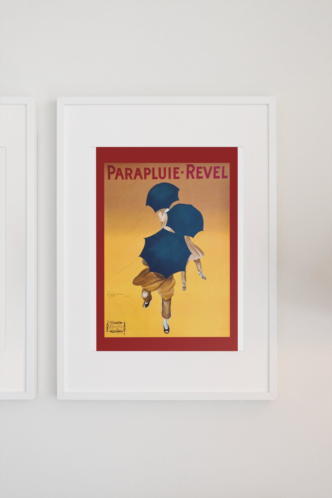Cappiello Parapluie Revel Umbrella 1922 French Advertising Poster - Image 3