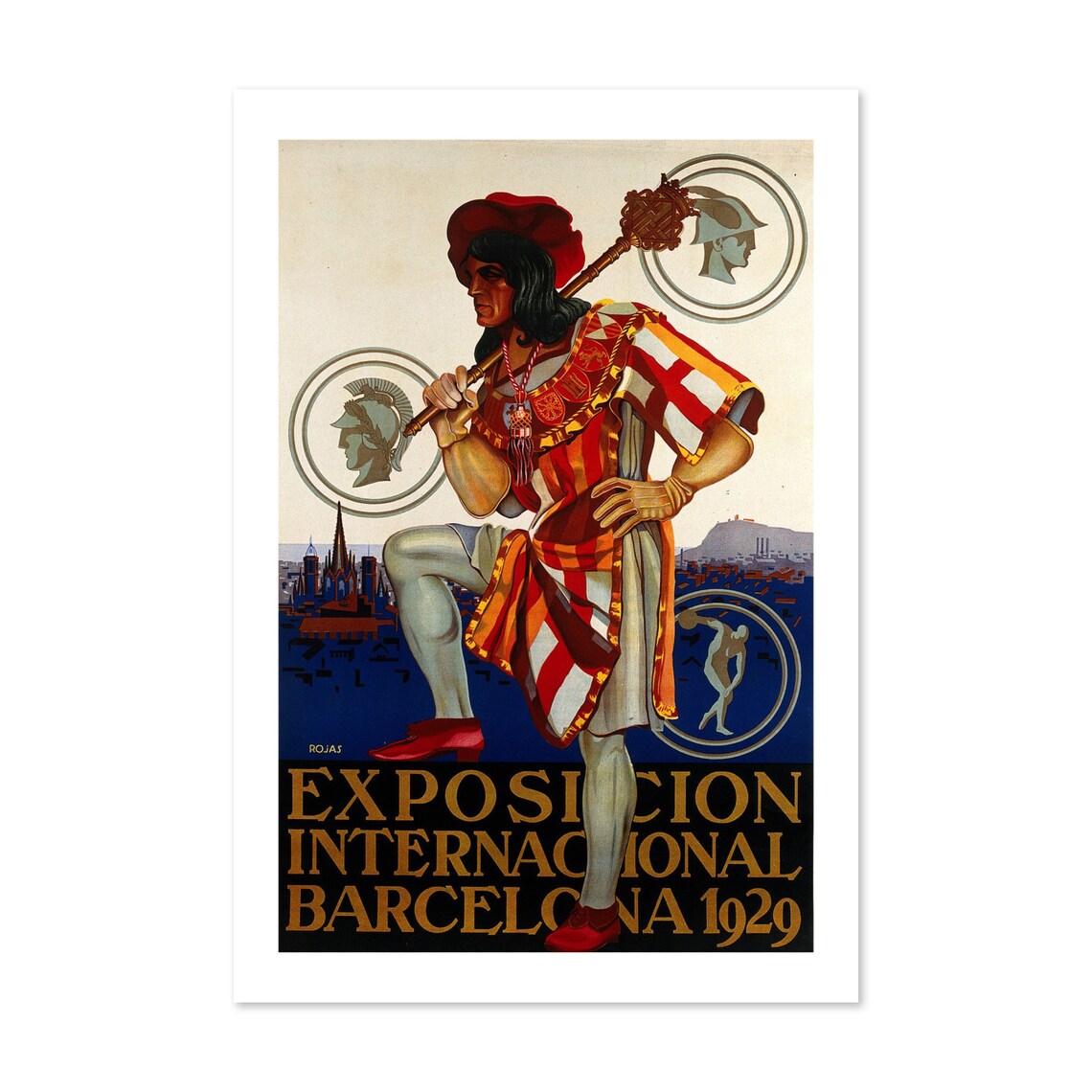 Exposicion Internacional Barcelona 1929 Spanish Fair Art Poster