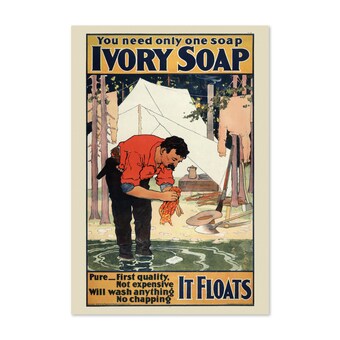 Ivory Soap 1890s Vintage Advertising Art Print