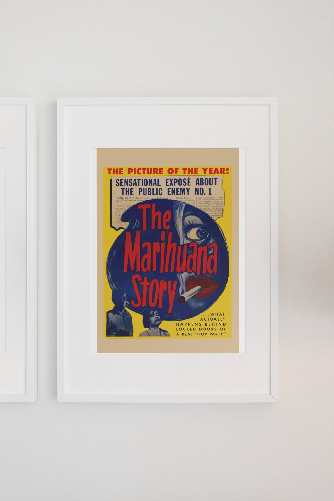The Marihuana Story 1950s Anti-Drug Exploitation Expose Movie Poster - Image 3
