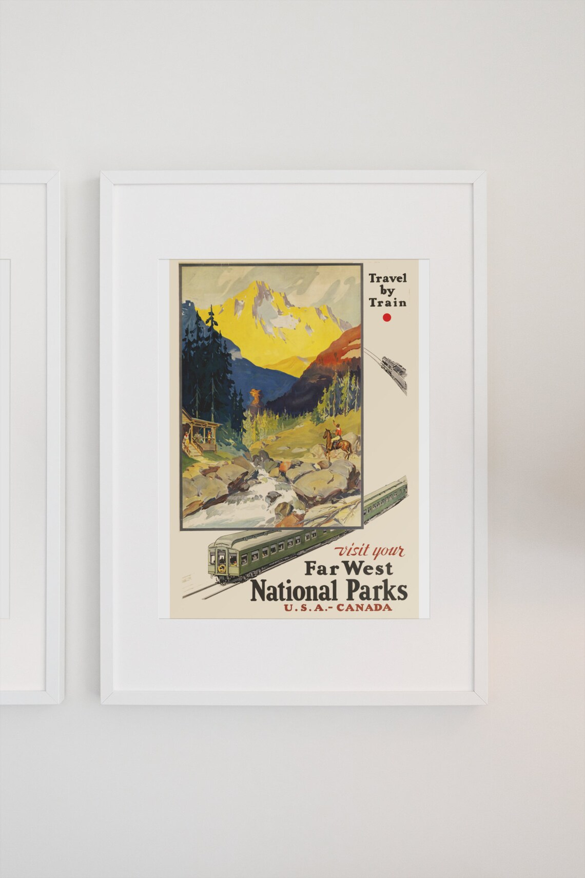 1930s Far West National Parks Vintage Travel Poster - Image 3