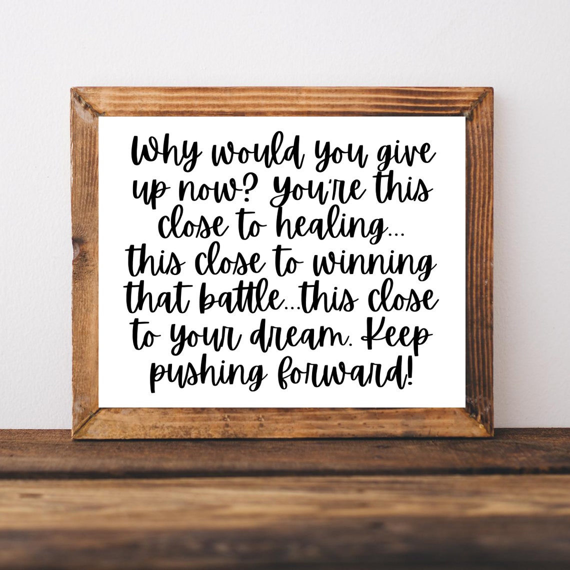 Positive Affirmation Wall Art Dont Quit Poster Social Worker Therapist Office Decor
