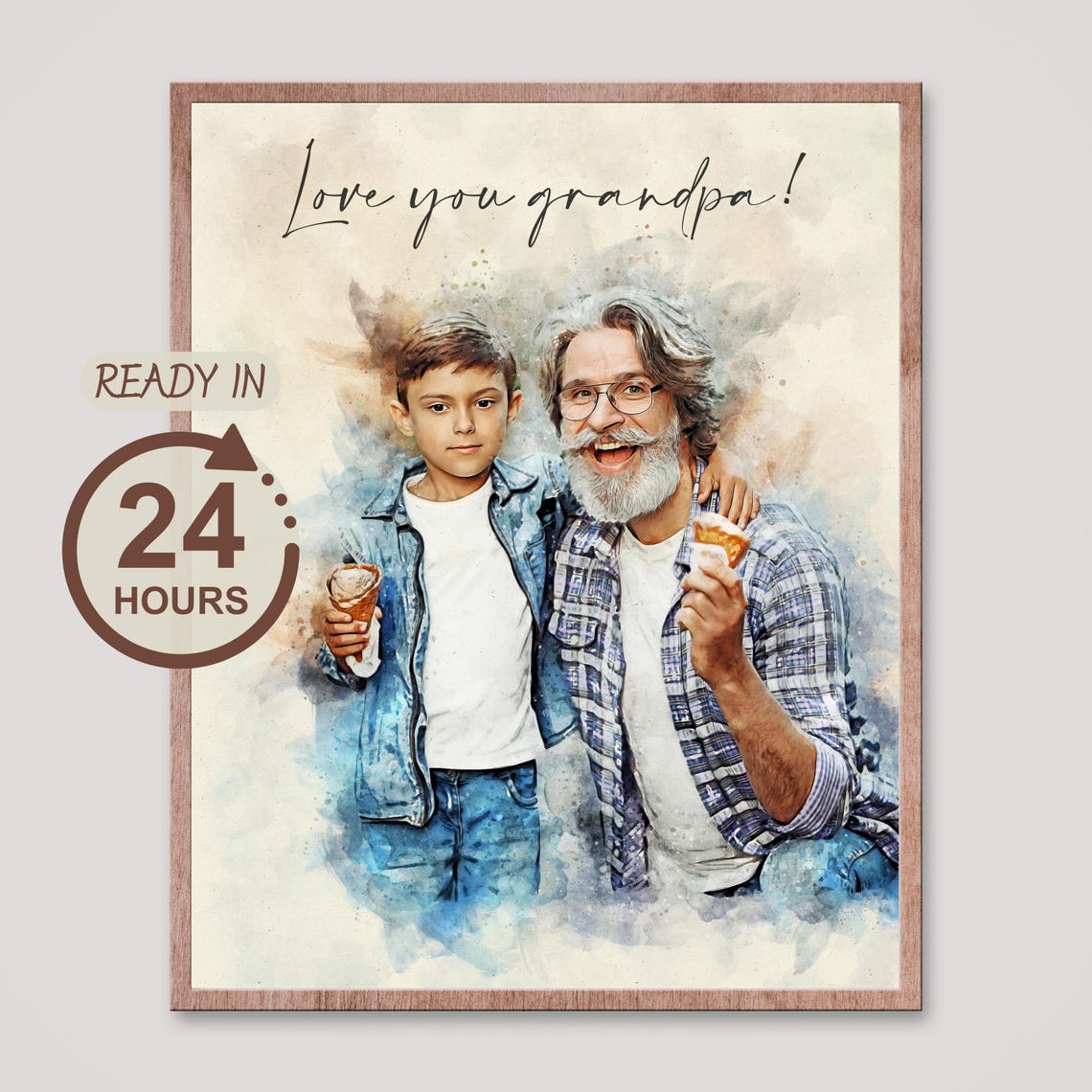 Custom Family Portrait Family Watercolor Portrait From Photo Custom Portrait Gift Family Watercolor Portrait Painting Photo Painting - Image 2