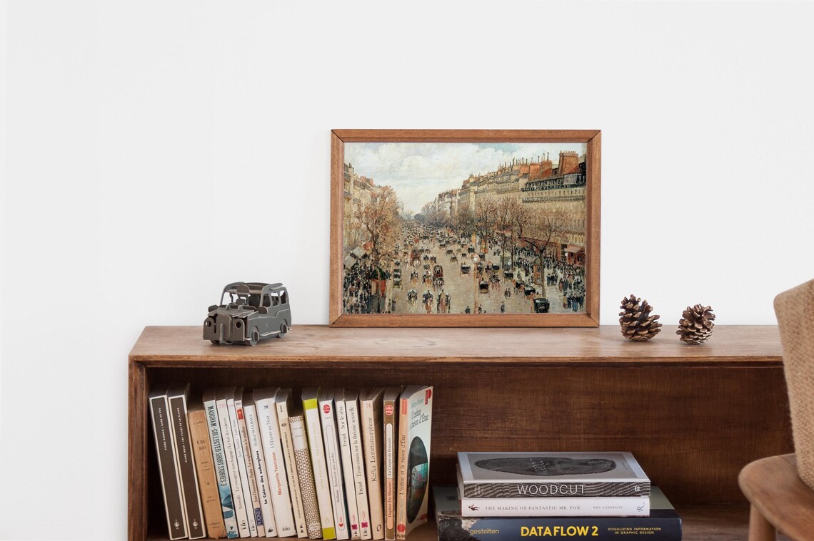 Autumn River Scene, Cozy Rustic Seasonal Decor - Image 2