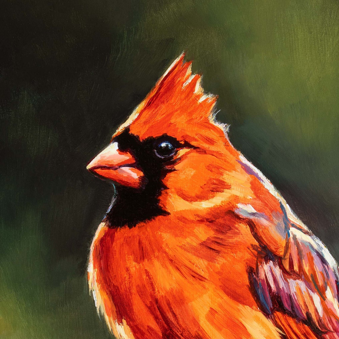 Northern Cardinal Red Bird Perched On A Branch Bird Lover Poster - Image 3