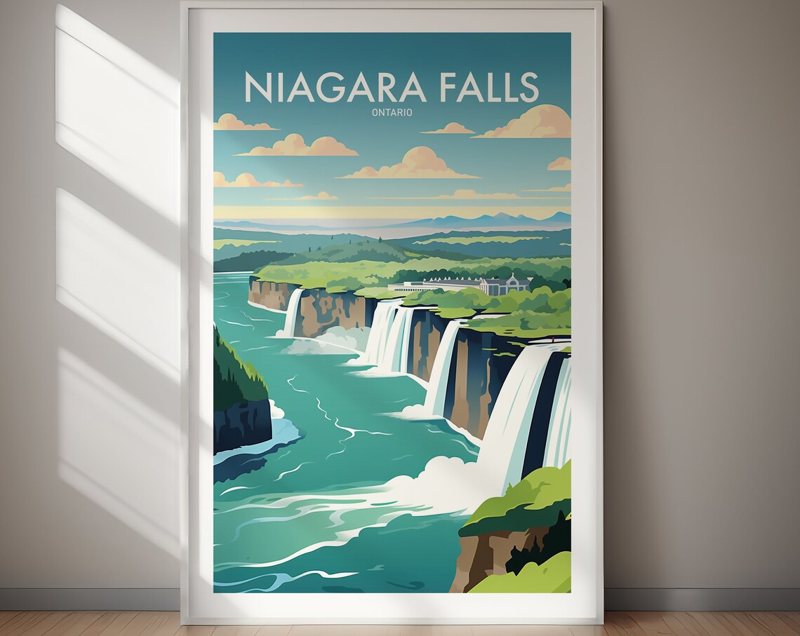 Niagara Falls Canada Travel Poster Art Print