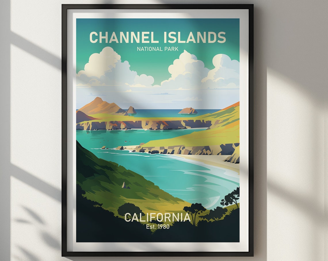 Channel Islands National Park California Ocean Cliffs Poster