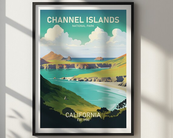 Channel Islands National Park California Ocean Cliffs Poster