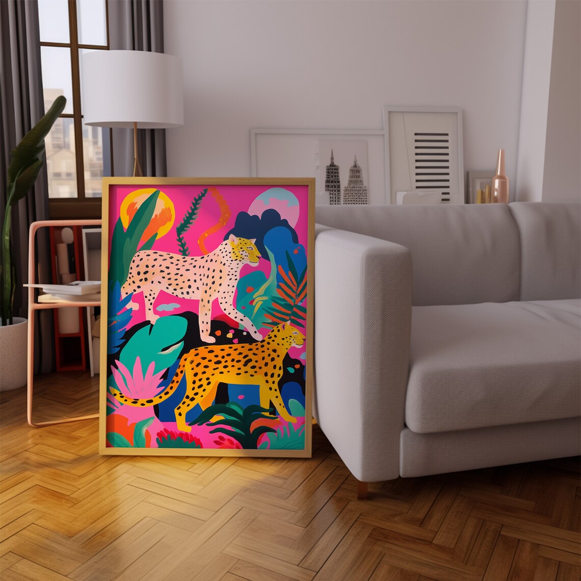 Leopard Print Maximalist Gallery Wall Art Print