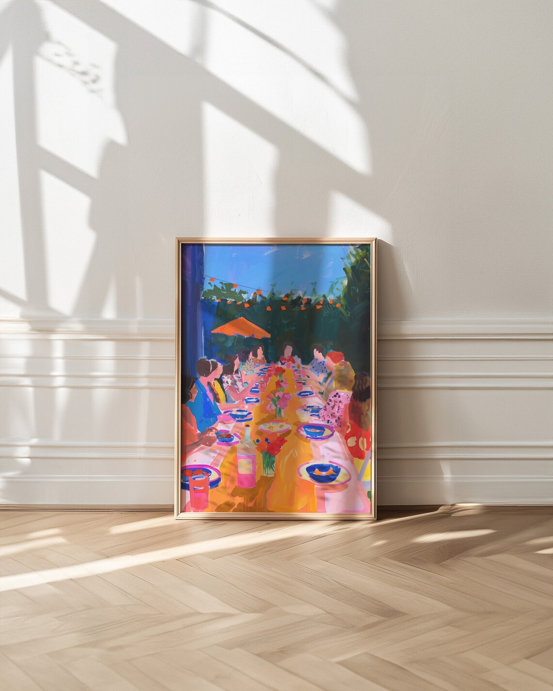 Maximalist Kitchen Art Print, Danish Pastel Decor