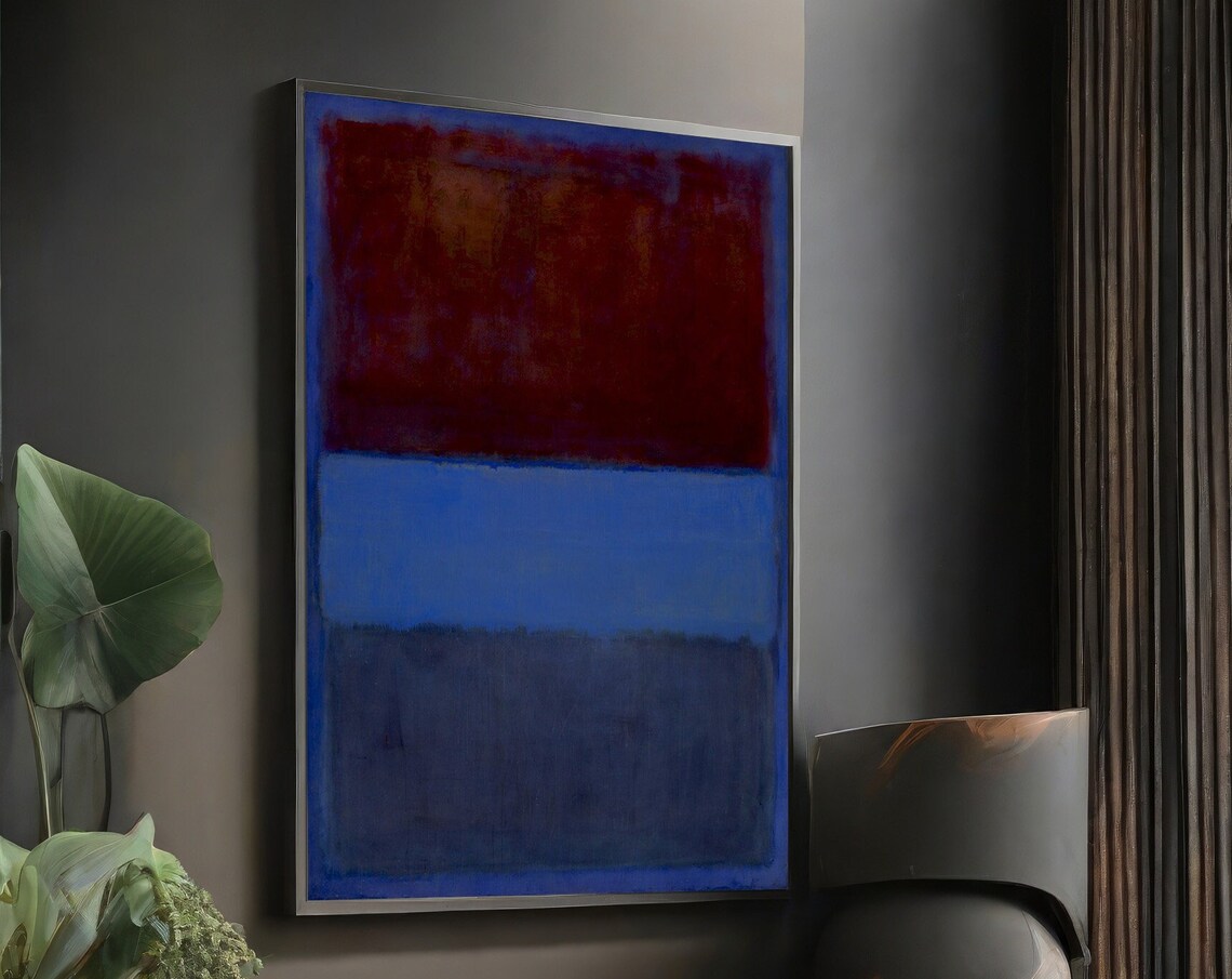 Mark Rothko Royal Red And Blue, Abstract Art Print