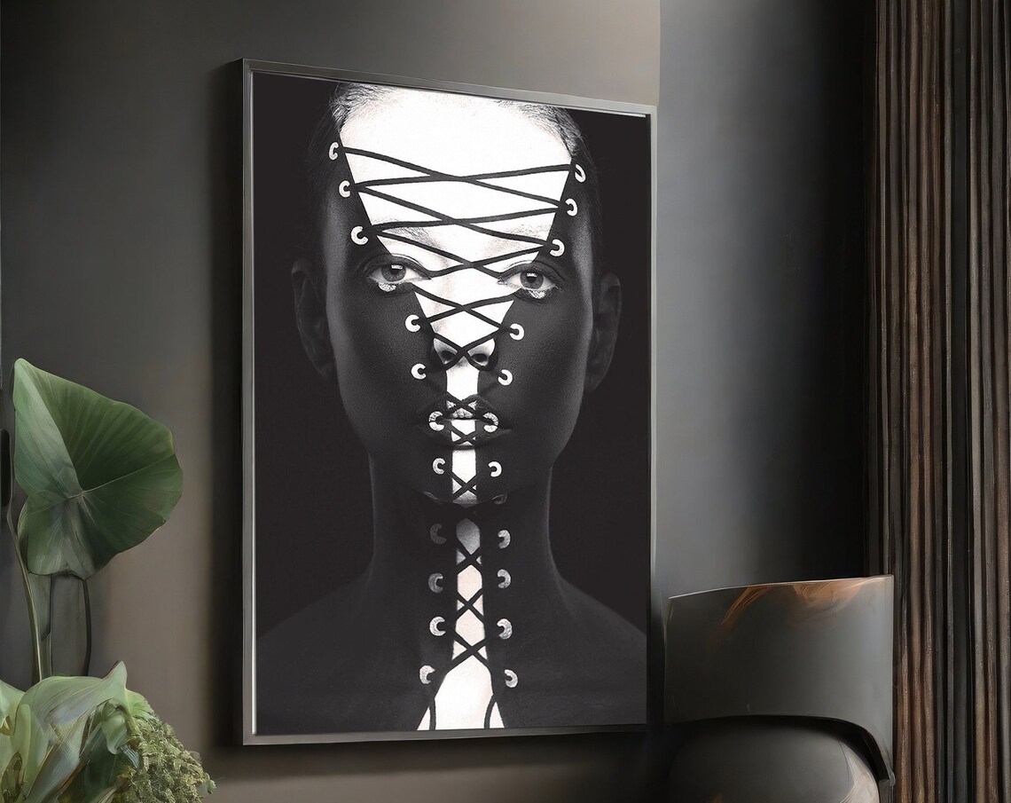 Abstract Woman Portrait, Figurative Elegance
