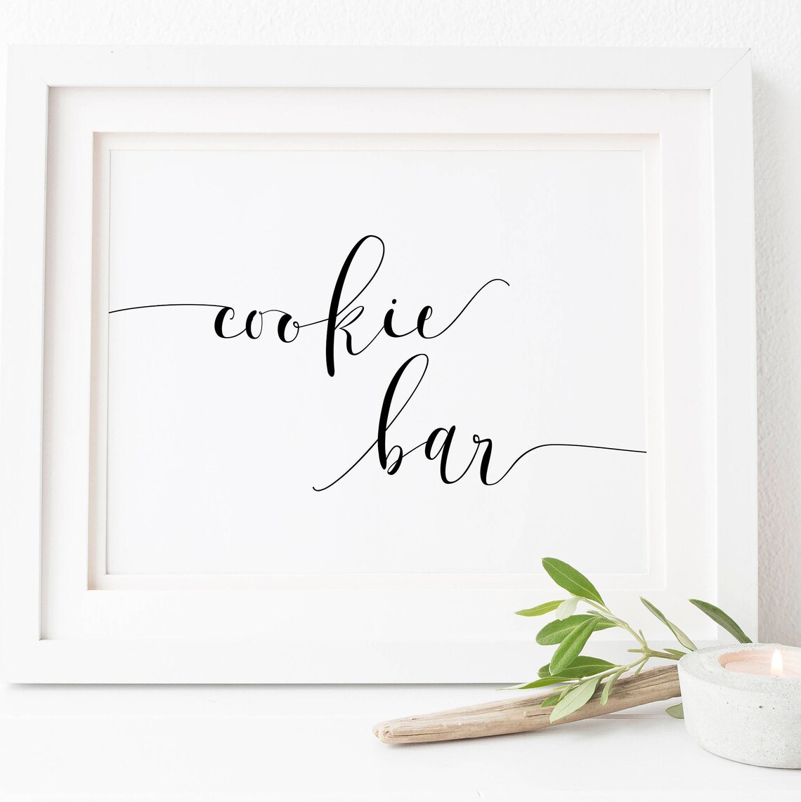 Cookie Bar Sign Wedding Reception Art Print