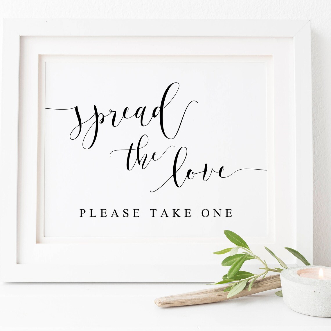 Spread The Love Wedding Sign, Favor Sign Decor