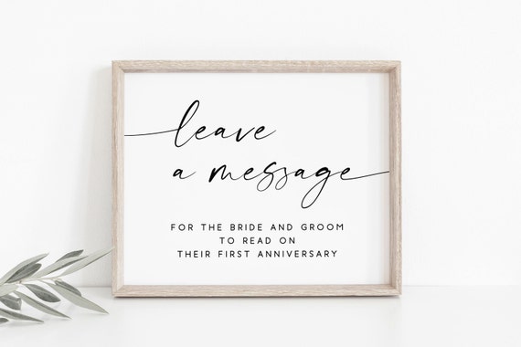Bride And Groom Anniversary Message Card Art Print