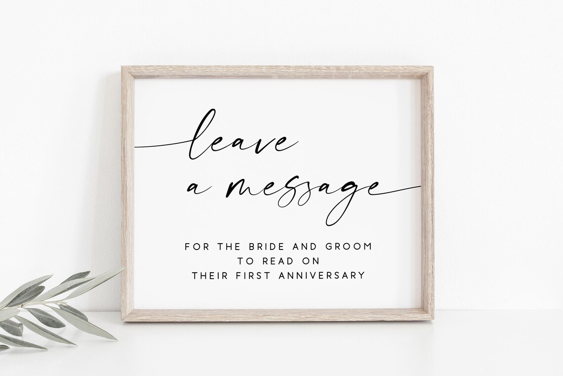 Bride And Groom Anniversary Message Card Art Print