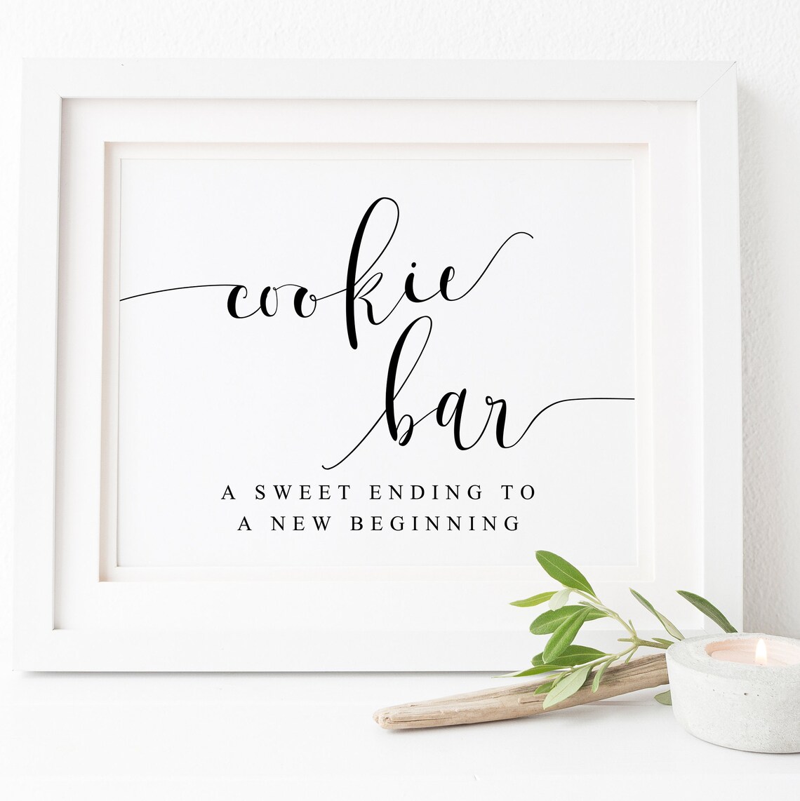 Cookie Bar Dessert Bar Wedding Sign Art Print