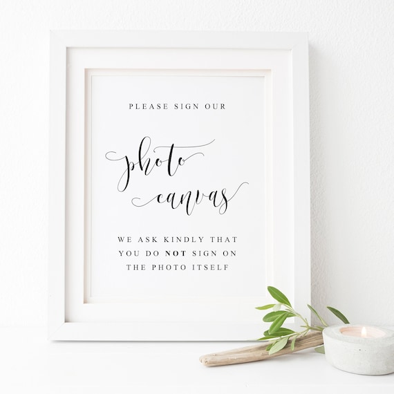 Photo Wedding Guestbook Sign, Reception Sign Art Print