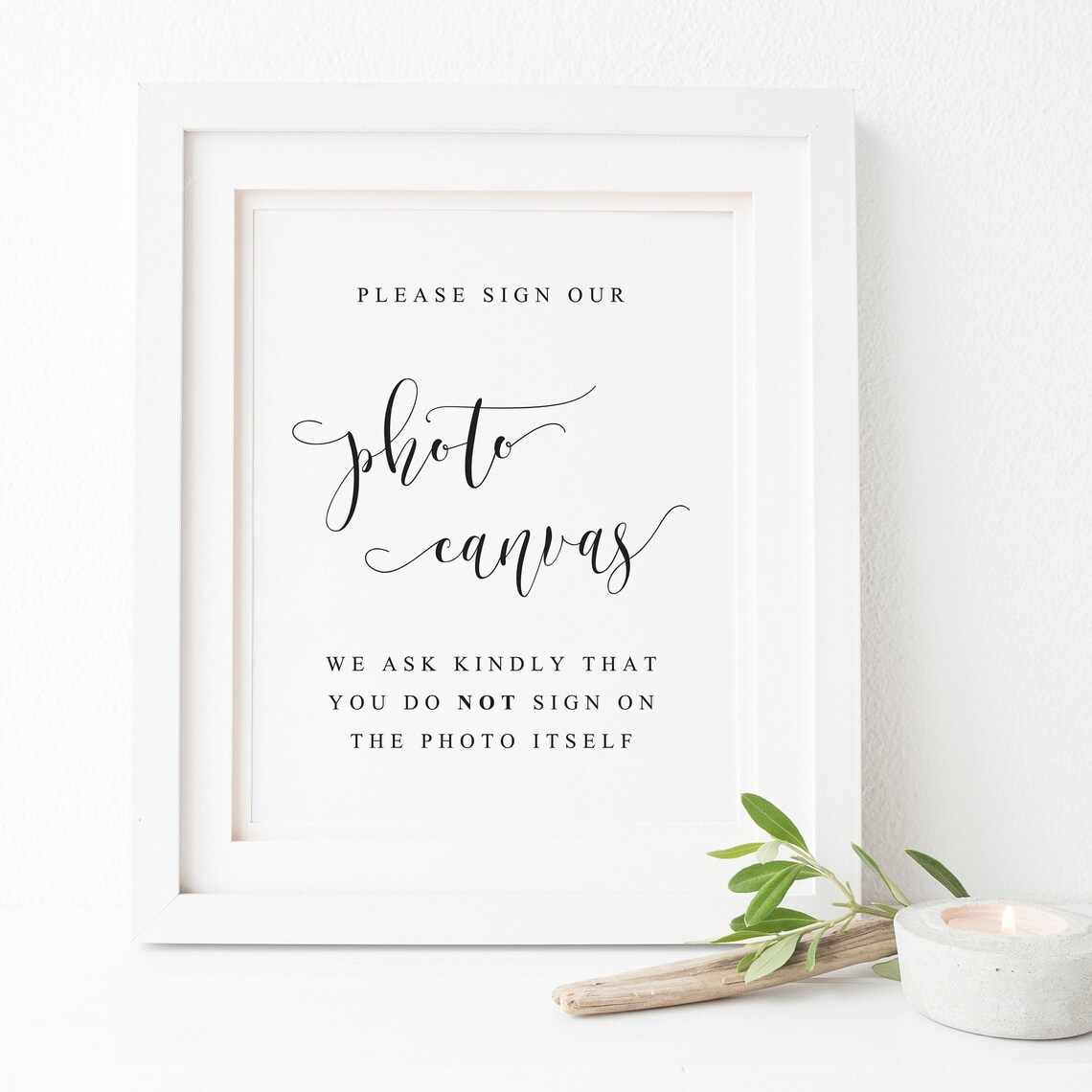 Photo Wedding Guestbook Sign, Reception Sign Art Print