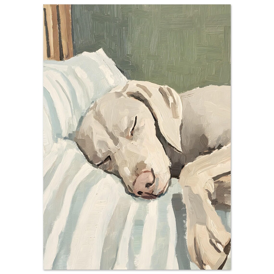 Weimaraner Wall Art Print, Elegant Grey Dog
