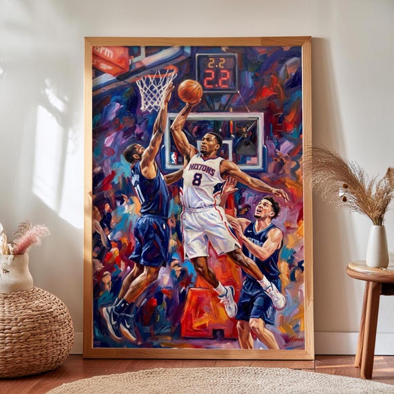 The Game Saver In Knick Of Time Print Wall Art Basketball By Carlie Pearce