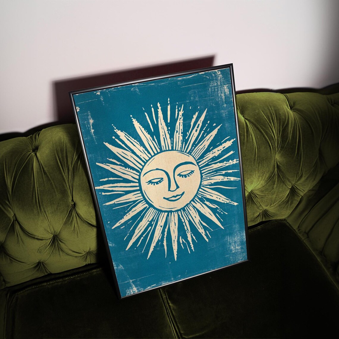 Mid-Century Sunshine Celestial Abstract Art Print - Image 3