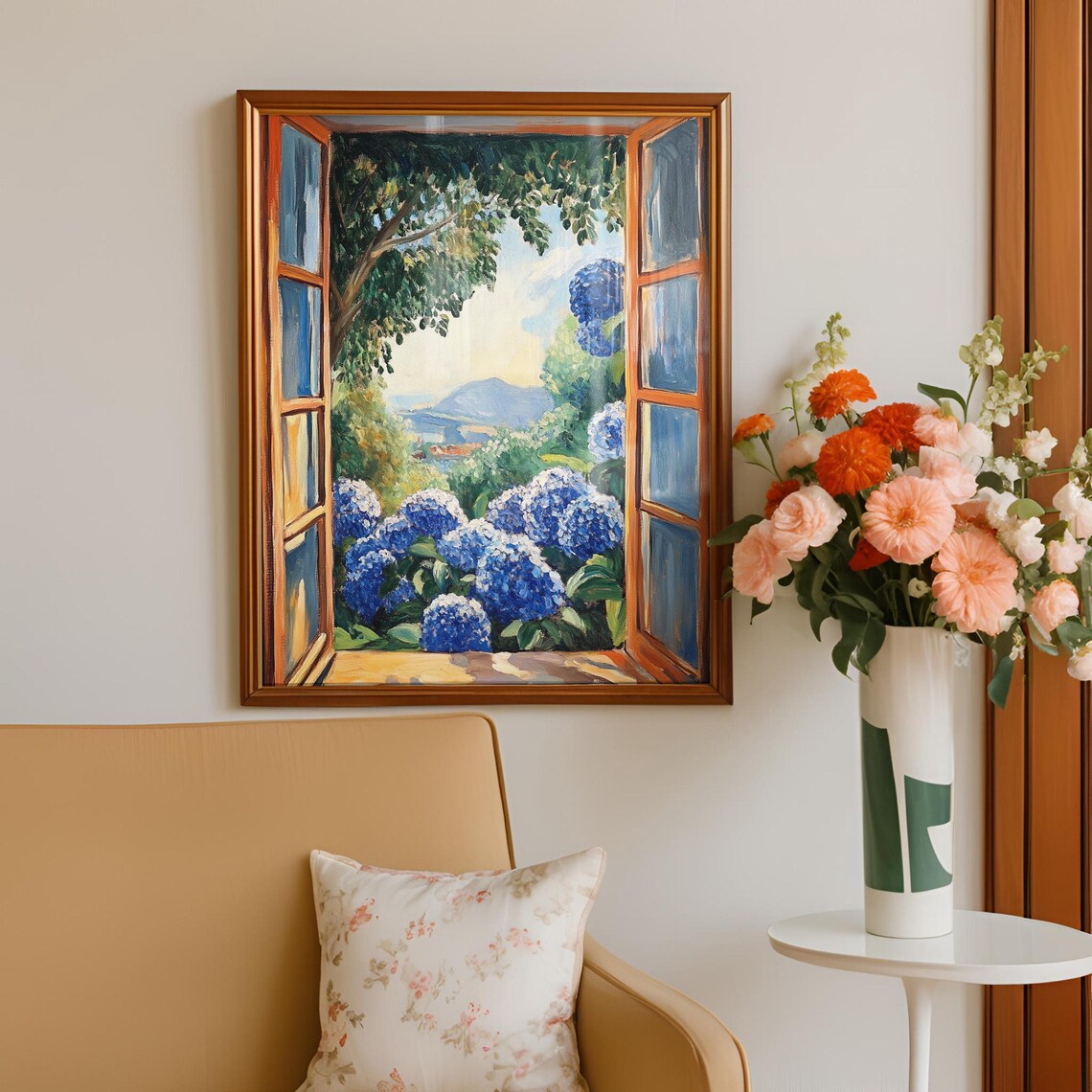 Open Window, Matisse-Inspired Garden Scene Art Print - Image 4