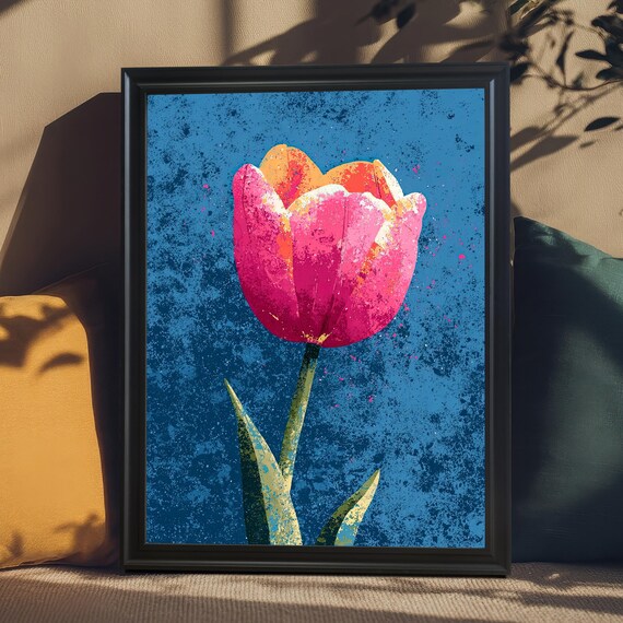 Pink Tulip Art Print