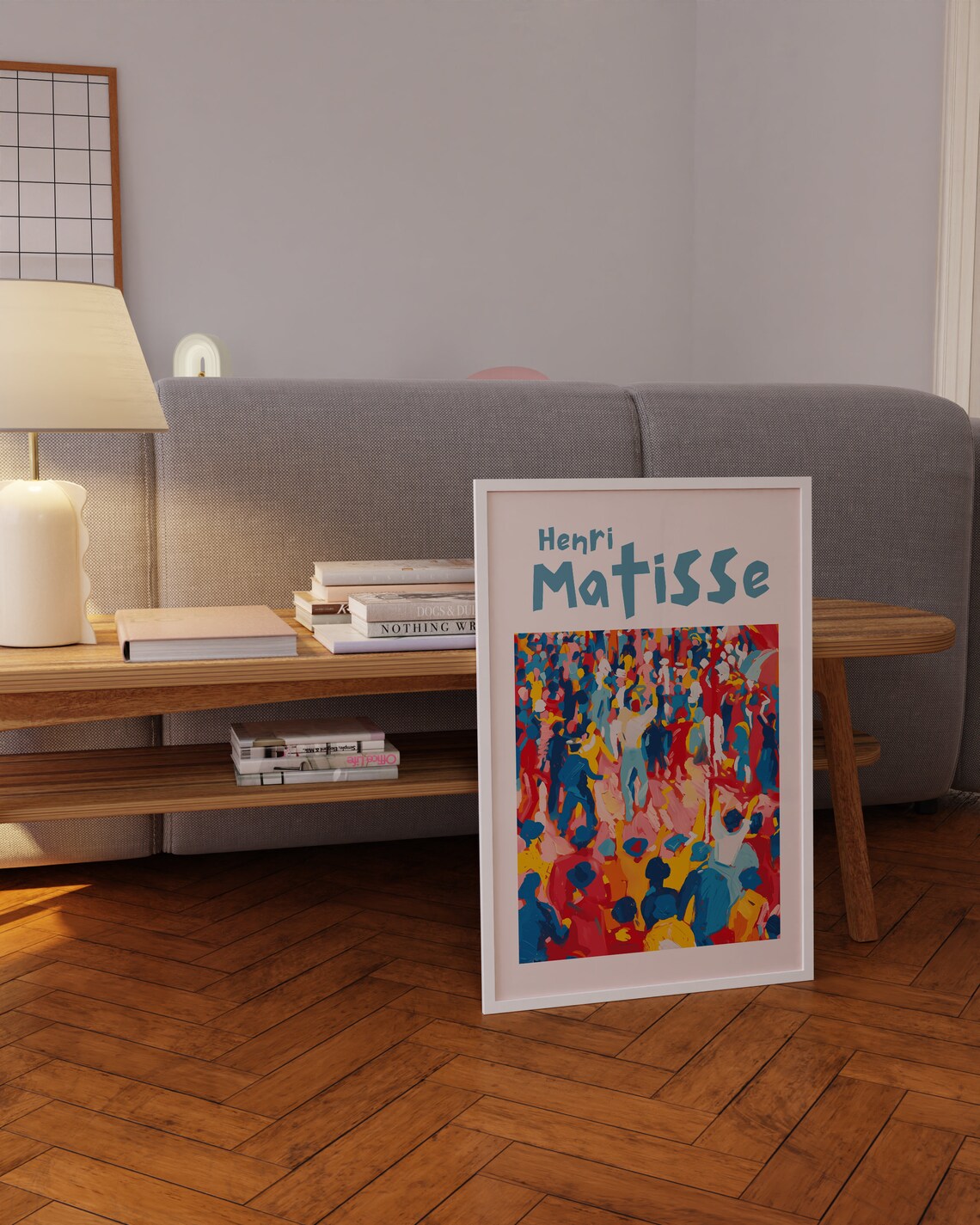 Henri Matisse Abstract Crowd Celebration Colorful Festival Art Poster - Image 3