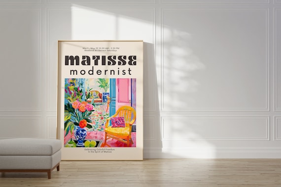 Henri Matisse Colorful Wall Art, Modern Poster Print