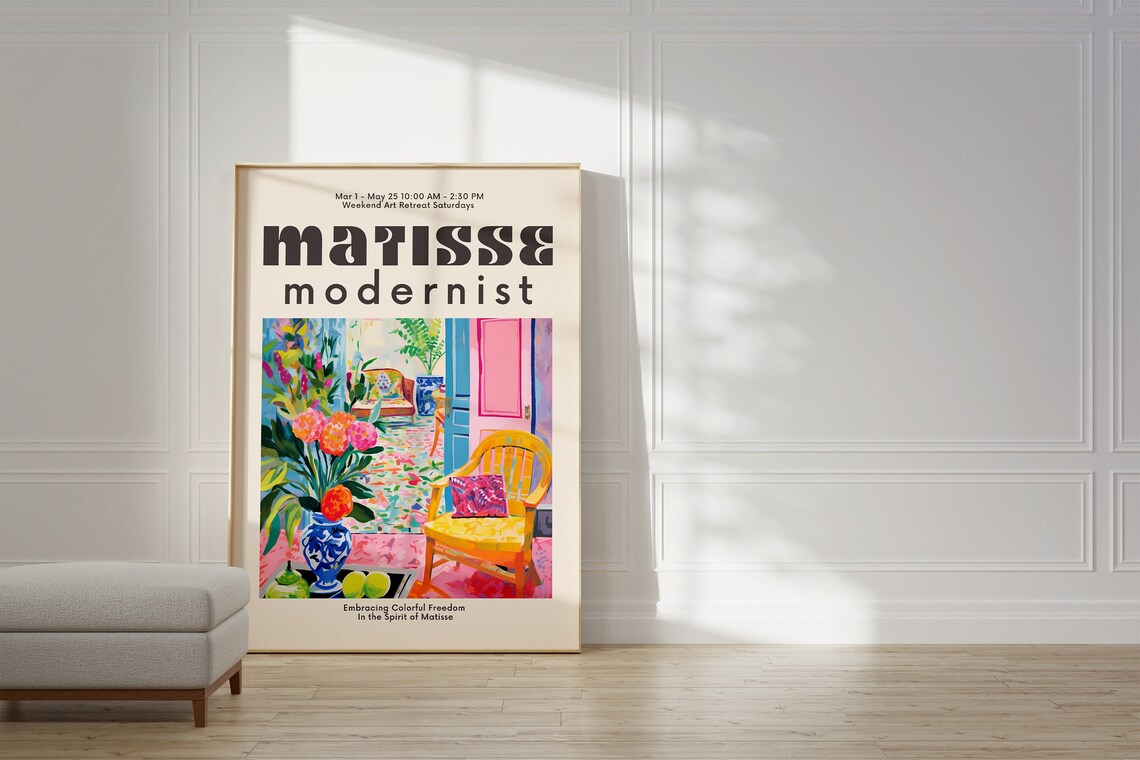 Henri Matisse Colorful Wall Art, Modern Poster Print