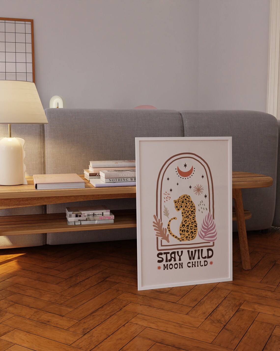 Stay Wild Moon Child Cosmic Boho Poster - Image 4