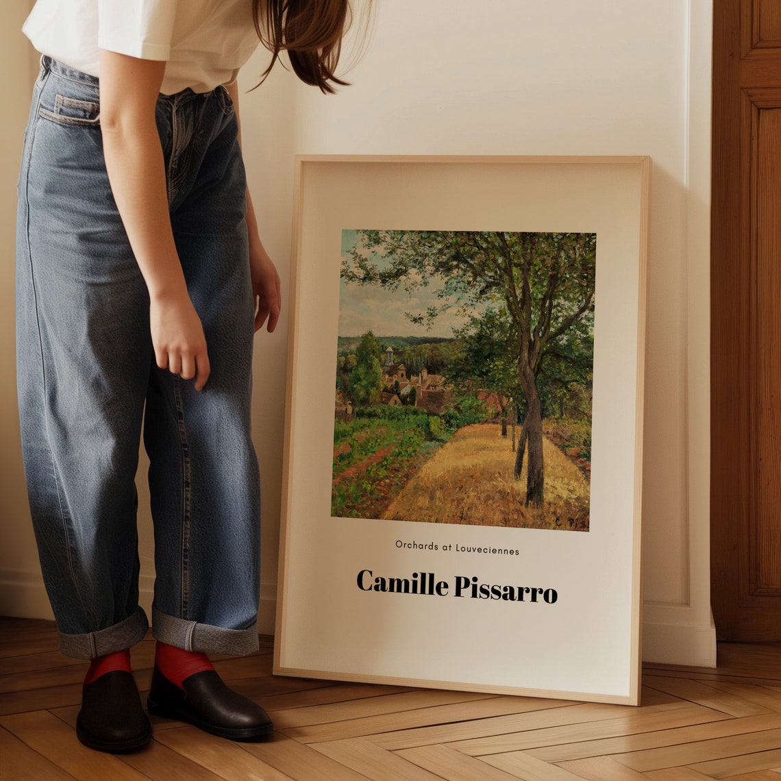 Camille Pissarro Orchards at Louveciennes Impressionist Art Poster - Image 5