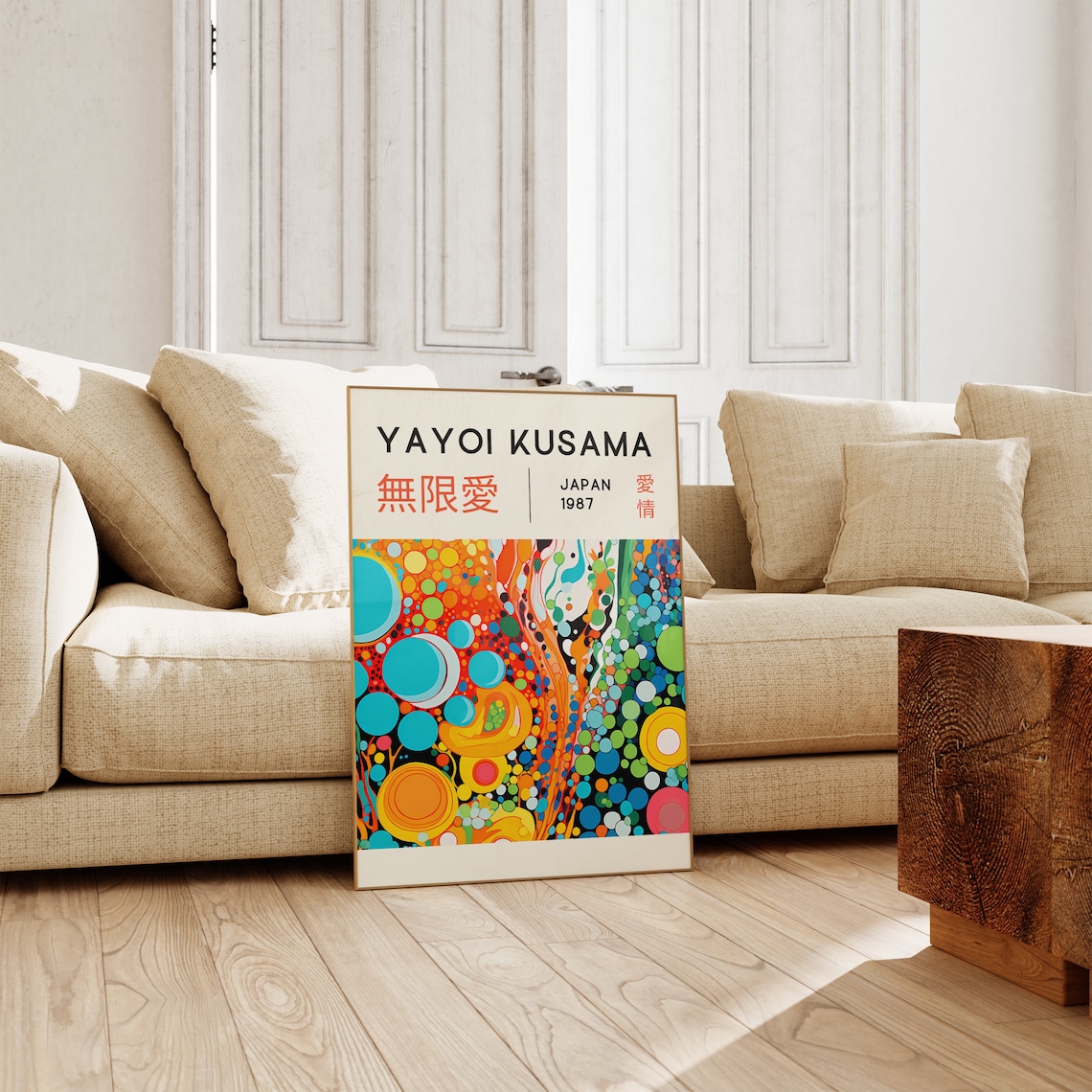 Yayoi Kusama Inspired Japanese Abstract Wall Art Print - Image 4