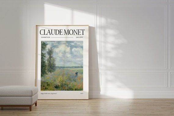 Claude Monet Poster, Mid-Century Modern Exhibition