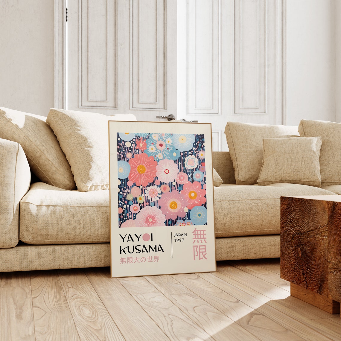 Yayoi Kusama Infinite World Floral 1987 Exhibition Art Poster - Image 4